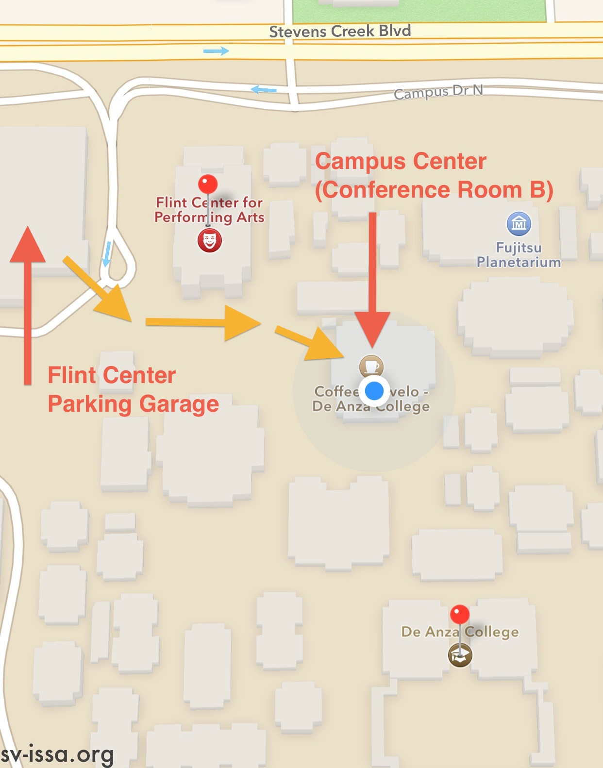 Map of Campus and Parking
